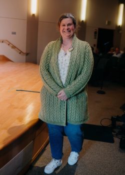 Photo of Kelly McLaughlin, 2nd year winning Honey Tasting Contest 2025